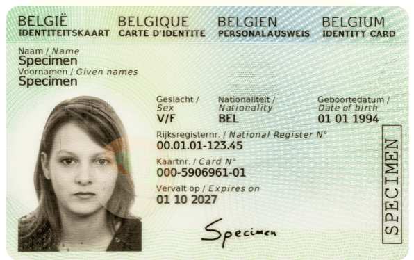 Recto nouvelle carte d'identité