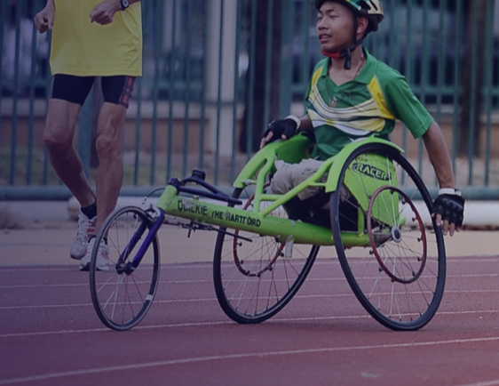 Disabled person in a wheelchair